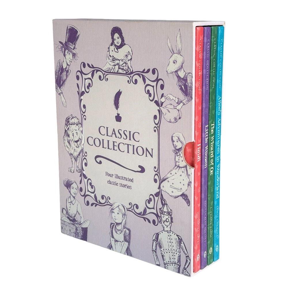 Classic Collection Box Set of 4 Hardcover Books 2012 Wizard of Oz & more
